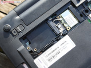 Das WLAN-Modul (ein Mini PCIe frei).