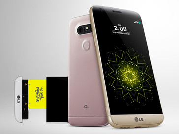 Das LG G5 mit auswechselbarem Akku (Bild: LG)