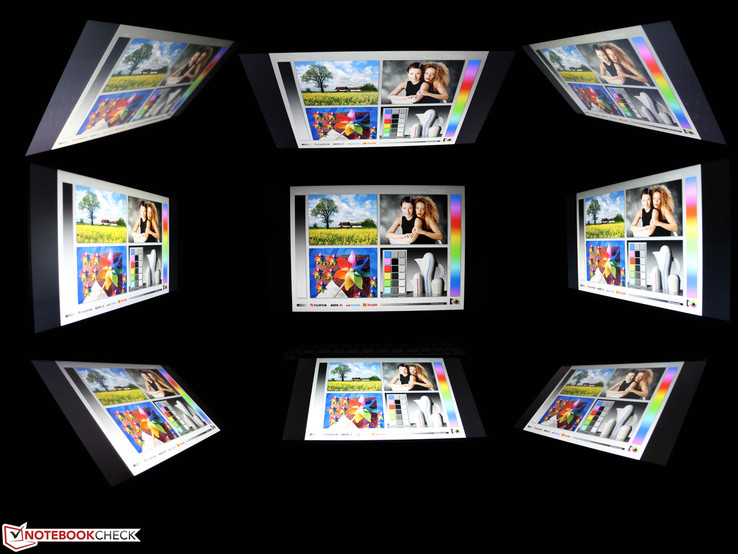 Lenovo Yoga 500-15IBD Blickwinkel des IPS-Panels