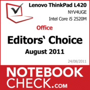 Award Office-Notebook des Monats August 2011