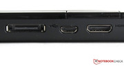 Dockingstation-Anschluss, Micro-USB-Buchse, Mini-HDMI-Anschluss