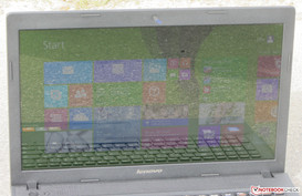 das Lenovo G510 im Außeneinsatz