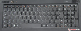 Die Tastatur verfügt nicht über eine Hintergrundbeleuchtung.