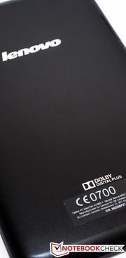 ...Rückseite finden wir bei diesem Tablet keine Lautsprecher.