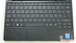 Lenovo IdeaPad Flex 10 Nahaufnahme der Tastatur