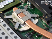 den Core i3 Prozessor unter seinem Kühlkörper