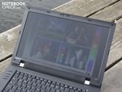 Außeneinsatz flacher Winkel, leicht bewölkt