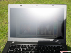 Bildschirm auf Sonne gerichtet