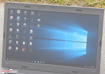 Das Thinkpad im Freien.