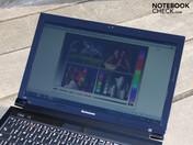 Ansicht ohne Reflexion - Sonne frontal (schwaches Licht)