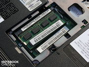 Dazu gehören zwei DDR3 RAM-Module (PC3-10600),