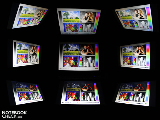 Blickwinkel Fujitsu Lifebook NH751 FHD, Panel CMO N173HGE-L11