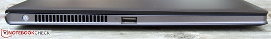 linke Seite: One Touch Backup, Luftauslass, USB 2.0