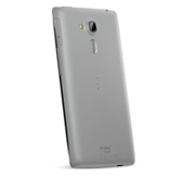 Die Rückseite besteht aus rauem Kunststoff.