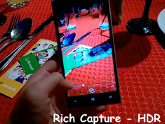 Die neue Version der Lumia Camera App bietet einen speziellen HDR-Modus (Bild: Eigenes aus dem Video von Wai Loon Ng)