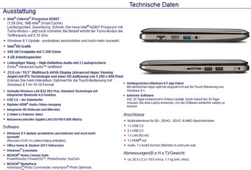 Medion Akoya E1232T MD 99410