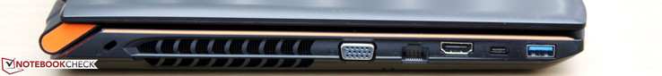 links: Kensington Lock, VGA, Gigabit-Ethernet, HDMI, USB Type-C Gen. 2, USB 3.0