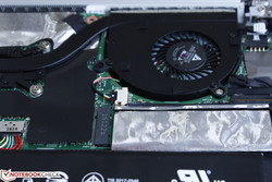 einziger M.2-Slot neben dem Lüfter