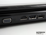 Rückseite: USB, HDMI, eSATA, VGA