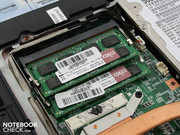 Die beiden RAM-Module sind vom Typ DDR3.