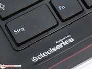 Die Tastatur soll von Steel Series stammen. Der Name bürgt aber nicht für Qualität.