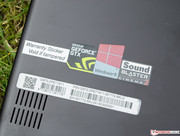 Hier verbergen sich die restlichen Showroom-Aufkleber.