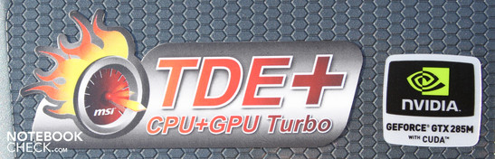 MSI GT660R-i74129BLW7P: Die Turbo Engine steigert die CPU-Leistung nur um zirka fünf Prozent, die GPU-Performance ändert sich trotz leichter Übertaktung (30 MHz Kern) nicht.