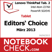 Award Lenovo ThinkPad Tablet 2 Wi-Fi