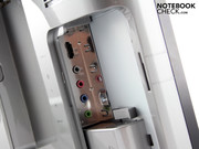 Hier die HDMI- und Audioausgänge.