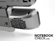 hinter der beweglichen Bedien-Leiste.