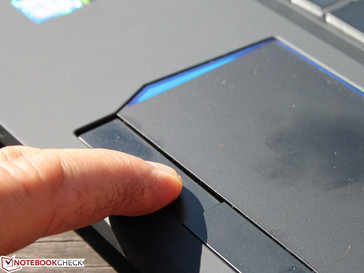 Flexible, leichtgängige Tasten mit viel Hubweg.