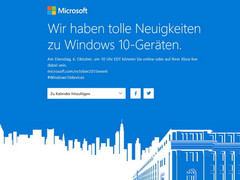 Microsoft: Einladung zu Windows 10 Hardware-Event am 6. Oktober