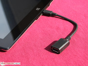 Zubehör: ein Micro USB zu Standard USB Adapter