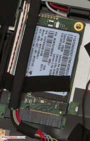 Lenovo setzt auf eine SSD im mSATA-Format.