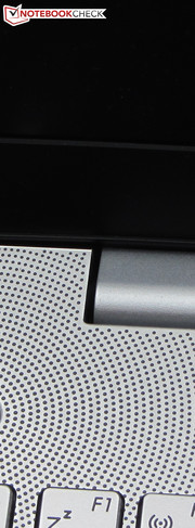 Die Scharniere halten den Deckel fest in Position.