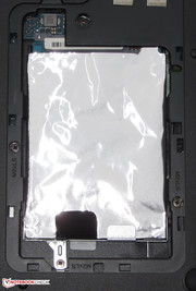 Die Festplatte kann getauscht werden.