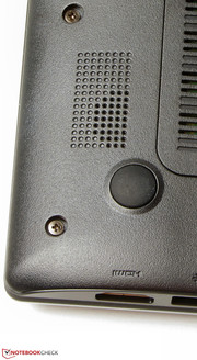 Die Lautsprecher befinden sich auf der Unterseite des Netbooks.