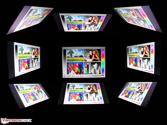 Blickwinkel Zenbook NX500JK-DR018H mit 4K-Panel LQ156D1JX02 (Touch, spiegelnd, IPS)