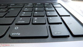 Die Tastatur bietet ein gutes Schreibgefühl.