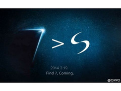 Das Oppo Find 7 möchte &quot;größer&quot; als das Galaxy S5 werden (Bild: Oppo)