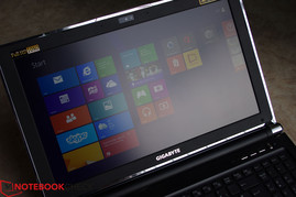 Display bei direkter Sonneneinstrahlung