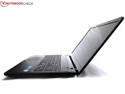 Der maximale Öffnungswinkel ist recht knapp.