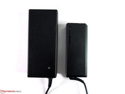 Das Netzteil bietet 120 Watt Leistung und überragt ein 90 Watt-Lenovo-Netzteil deutlich.