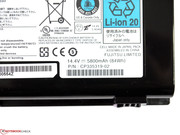 Von den 84 Wh lassen sich nur etwa 73 Wh nutzen, bis das Notebook herunterfährt.