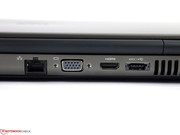 Die Schnittstellen am Heck stören mit angebundener Peripherie am wenigsten.