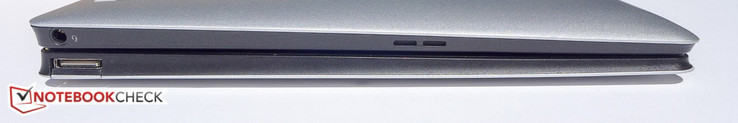 Links: Kopfhörer (Tablet); USB 2.0 (Tastaturdock)