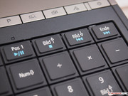 und Multimedia-Tasten befinden sich oben am Ziffernblock