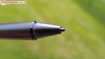 Die Spitze ist aus Hartplastik und bietet daher sehr wenig Widerstand.