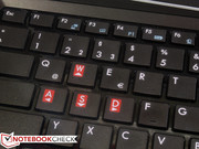 Gamer-Markierungen auf der Tastatur