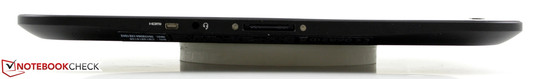 Untere Seitenkante: Mini-HDMI, Kopfhörer, Docking Port